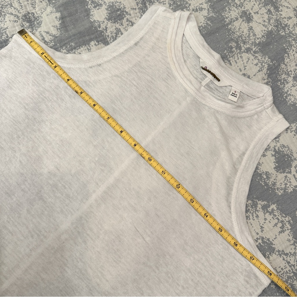 NWT Athleta Breezy Tank, white, flowy A-line, size S - Picture 9 of 11